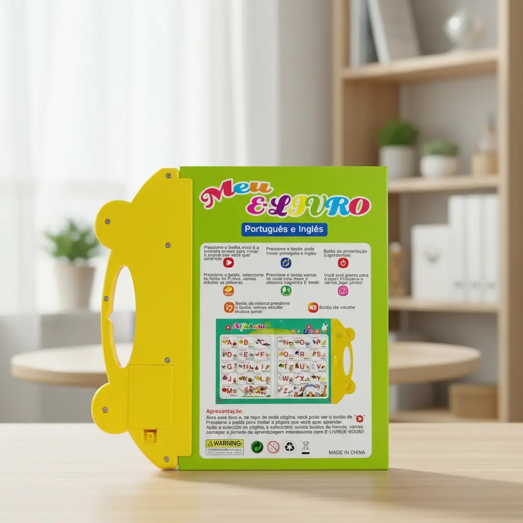 Livro Interativo com Som – verso do produto